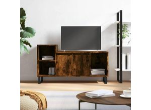 8721012113688 - TV-Schrank，TV-Möbel Räuchereiche 100x35x55 cm Holzwerkstoff vidaXL