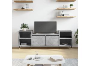 8721012113756 - Bonnevie - TV-SchrankTV-Möbel Betongrau 160x35x55 cm Holzwerkstoff vidaXL