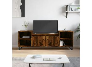 8721012113923 - Bonnevie - TV-SchrankTV-Möbel Räuchereiche 160x35x55 cm Holzwerkstoff vidaXL