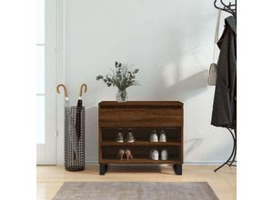 8721012114906 - Bonnevie - SchuhregalSchuhschränke Braun Eichen-Optik 70x36x60 cm Holzwerkstoff vidaXL