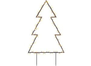 8721012118263 - Vidaxl - Weihnachtsbaum mit Erdspießen und 115 LEDs 90 cm Schwarz