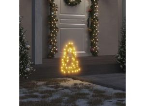 8721012118379 - Bonnevie - Weihnachtsbäume mit Erdspießen 3 Stk 50 LEDs 30 cm vidaXL474717