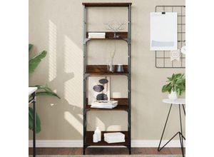 8721012124394 - Bonnevie - BücherregalStandregal Braun Eichen-Optik 50x33x153 cm Holzwerkstoff vidaXL 8721012124394 - Bonnevie - BücherregalStandregal Braun Eichen-Optik 50x33x153 cm Holzwerkstoff vidaXL