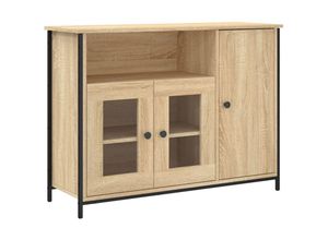 8721012126718 - Sideboard Sonoma-Eiche 100x35x75 cm Holzwerkstoff vidaXL267375