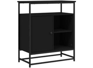 8721012127050 - Vidaxl - Sideboard Schwarz 69x35x80 cm Holzwerkstoff Schwarz