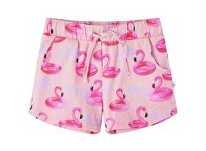 8721012128378 - Vidaxl - Kindershorts mit Kordelzug Flamingo-Schwimmring Hellrosa 140 60573