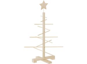 8721012133426 - Vidaxl - Weihnachtsbaum Holz zum Schmücken 75 cm Massivholz Kiefer 923004