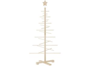 8721012133433 - Vidaxl - Weihnachtsbaum Holz zum Schmücken 125 cm Massivholz Kiefer 394880