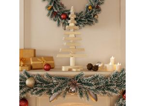 8721012133471 - Bonnevie - Weihnachtsbaum Holz zum Schmücken 60 cm Massivholz Kiefer vidaXL817285