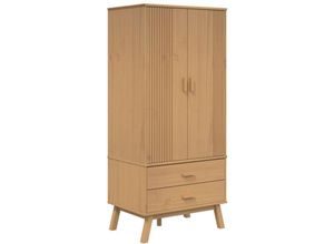 8721012133655 - Vidaxl - Kleiderschrank olden Braun 765x53x172 cm Massivholz Kiefer Braun