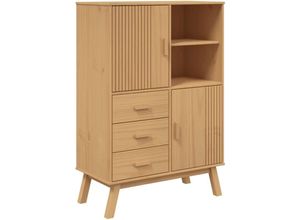 8721012133860 - Vidaxl - Highboard olden Braun 85x43x125 cm Massivholz Kiefer