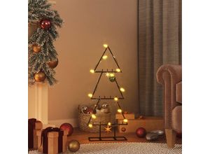 8721012137011 - Bonnevie - Metall-Weihnachtsbaum DSchwarz 60 cm vidaXL130325