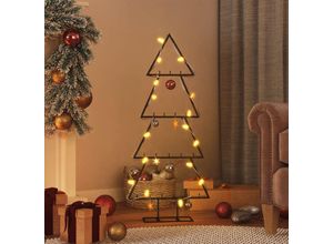 8721012137035 - Bonnevie - Metall-Weihnachtsbaum für Dekorationen Schwarz 125 cm vidaXL175959