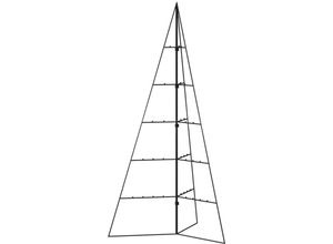 8721012137103 - Vidaxl - Metall-Weihnachtsbaum für Dekorationen Schwarz 100 cm