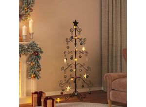 8721012137172 - Metall-Weihnachtsbaum für Dekorationen Schwarz 150 cm Vidaxl