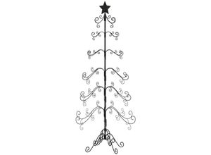 8721012137196 - Metall-Weihnachtsbaum für Dekorationen Schwarz 215 cm Vidaxl 865951