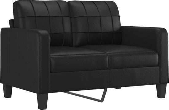 8721012138384 - vidaXL-Zweisitzer-Sofa-120-cm-Leder-schwarz