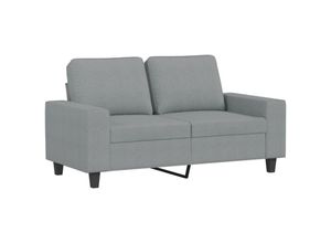 8721012141094 - 2-Sitzer-Sofa Hellgrau 120 cm Stoff vidaXL245534