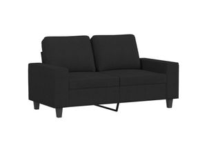 8721012141131 - Vidaxl - 2-Sitzer-Sofa Schwarz 120 cm Stoff Schwarz