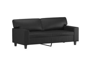 8721012141438 - Vidaxl - 2-Sitzer-Sofa Schwarz 140 cm Kunstleder