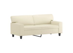 8721012141445 - Vidaxl - 2-Sitzer-Sofa Creme 140 cm Kunstleder Creme