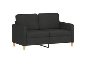 8721012142008 - Vidaxl - 2-Sitzer-Sofa Schwarz 120 cm Stoff Schwarz