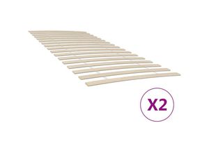8721012152472 - Bonnevie - Lattenroste mit 34 Latten 2 Stk 90x200 cm vidaXL253823 8721012152472 - Bonnevie - Lattenroste mit 34 Latten 2 Stk 90x200 cm vidaXL253823