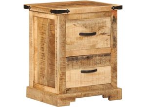 8721012152663 - Vidaxl - Nachttisch 40x35x50 cm Massivholz Mango Braun