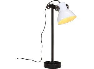 8721012159051 - Schreibtischlampe 25 w Weiß 15x15x55 cm E27 Vidaxl Weiß