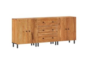 8721012191495 - Vidaxl - Beistellschränke 3 Stk 60x33x75 cm Massivholz Akazie