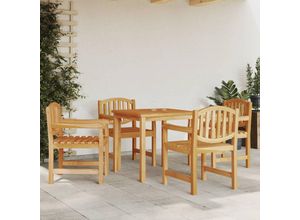 8721012207424 - Bonnevie - Gartenstühle 4 Stk Gartensessel 58x59x88 cm Massivholz Teak vidaXL