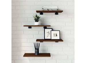 8721012209145 - Bonnevie - Wandregale 4 Stk Braun Eichen-Optik 40x20x15 cm Holzwerkstoff vidaXL700329