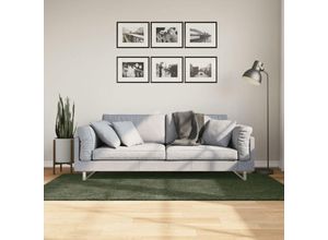 8721012226944 - Bonnevie - Teppich huarte Kurzflor Weich und Waschbar Waldgrün 100x200 cm vidaXL51378