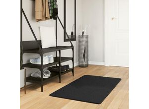 8721012227095 - Bonnevie - Teppich huarte Kurzflor Weich und Waschbar Schwarz 60x110 cm vidaXL29761