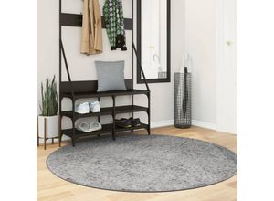 8721012228696 - Bonnevie - Shaggy-Teppich pamplona Hochflor Modern Grau ø 160 cm vidaXL959919