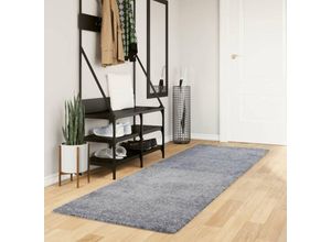 8721012229204 - Bonnevie - Teppich Shaggy Hochflor Modern Blau 80x250 cm vidaXL61500