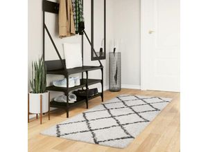 8721012229631 - Bonnevie - Teppich Shaggy Hochflor Modern Creme und Schwarz 80x200 cm vidaXL61510 8721012229631 - Bonnevie - Teppich Shaggy Hochflor Modern Creme und Schwarz 80x200 cm vidaXL61510