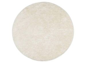 8721012232747 - Teppich istan Hochflor Glänzend Creme ø 200 cm Vidaxl