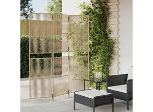 8721012244177 - Bonnevie - Paravent 3-tlg Beige Poly Rattan vidaXL48276