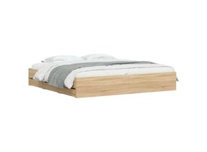 8721012244788 - Bettgestell mit Schubladen Sonoma-Eiche 160x200cm Holzwerkstoff Vidaxl Braun