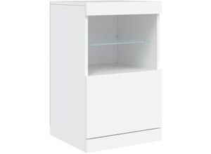 8721012252639 - Vidaxl - Sideboard mit LED-Leuchten Weiß 41x37x67 cm Weiß