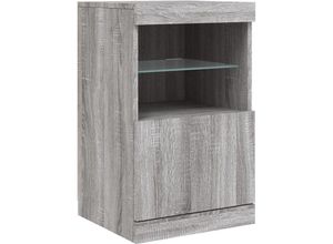 8721012252684 - Vidaxl - Sideboard mit LED-Leuchten Grau Sonoma 41x37x67 cm 948712
