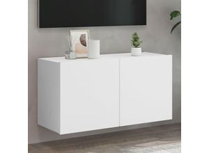 8721012255364 - Bonnevie - TV-Wandschrank Weiß 80x30x41 cm vidaXL92653