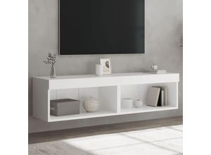 8721012257122 - Bonnevie - TV-Schränke mit LED-Leuchten 2 Stk Weiß 60x30x30 cm vidaXL49083