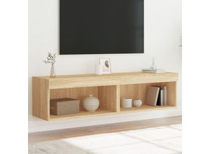 8721012257160 - Bonnevie - TV-Schränke mit LED-Leuchten 2 Stk Sonoma-Eiche 60x30x30 cm vidaXL64441