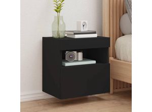 8721012257559 - Bonnevie - TV-Wandschrank mit LED-Leuchten Schwarz 40x30x40 cm vidaXL85120