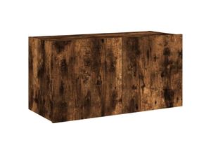 8721012259041 - Vidaxl - TV-Wandschrank mit LED-Leuchten Räuchereiche 80x35x41 cm 63501