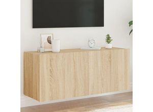 8721012259096 - Bonnevie - TV-Wandschrank mit LED-Leuchten Sonoma-Eiche 100x35x41 cm vidaXL93921