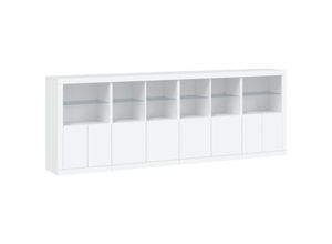 8721012261488 - Vidaxl - Sideboard mit LED-Leuchten Weiß 283x37x100 cm