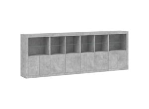 8721012261518 - Vidaxl - Sideboard mit LED-Leuchten Betongrau 283x37x100 cm